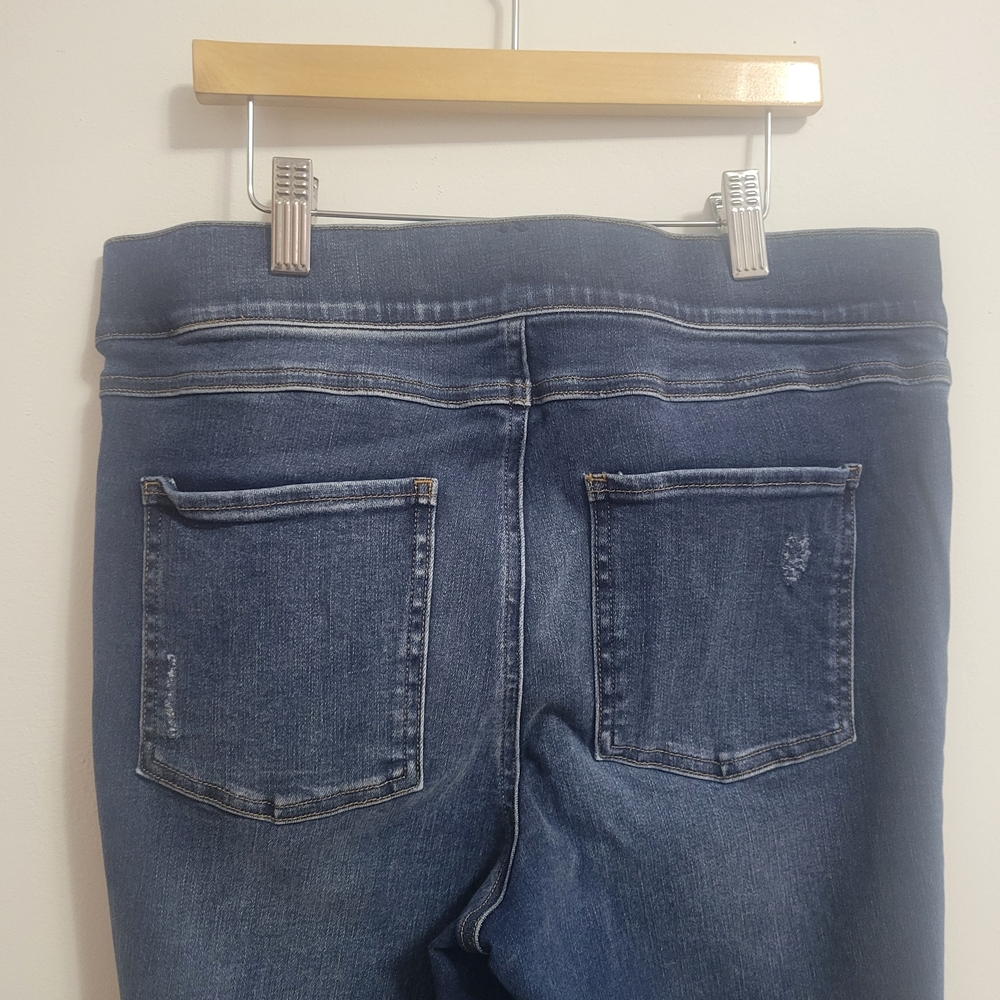 Womens Spanx Distressed Denim Legging Size Large - Picture 7 of 7